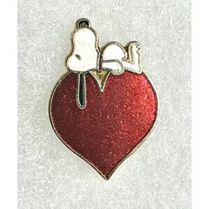 Snoopy on a Heart Lapel Pin - Love Aviva Brand Peanuts, Charles  Schultz